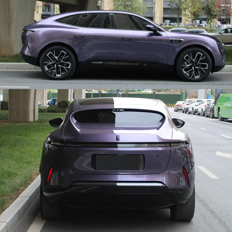 Self Healing PPF TPU Grey Violet Car Color Change Film Eco Friendly Paint Protection