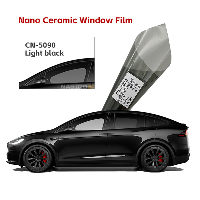 NASIDO CN-5090 Easy Cleaning Carbon Window Tint 2mil 50%VLT Carbon Tint Roll