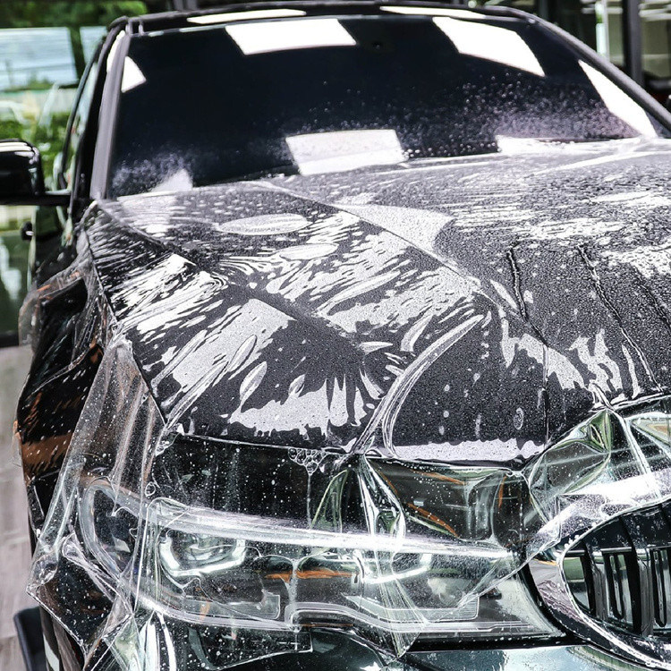 Anti Scratch 6.5MIL TPU Gloss Paint Protection Film Self Healing Without Heat