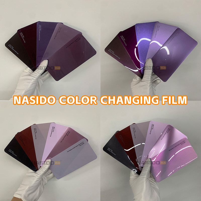 Car Color Changing Film Nasido Pink Purple Color TPU PPF Self-healing Car Wrap Film