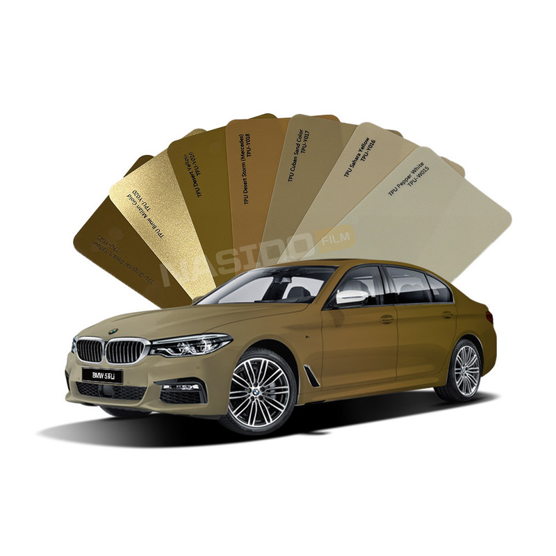 TPU Brown Orange Series Color Wrap Film for Car Paint Protection by Factory direct sales