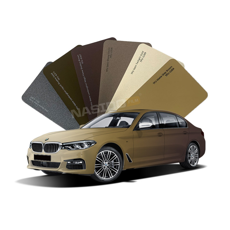 Brown Series TPU Color Wrap Film for Car Paint Protection Anti-Yellowing