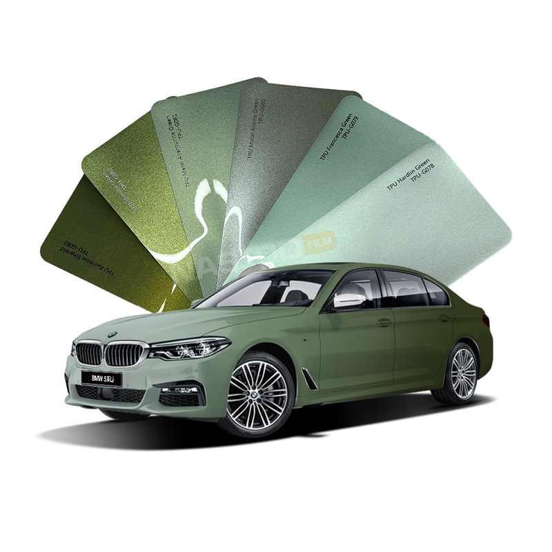 Infrared proof Green Series Color Wrap Film For Car Body Color Changing Film