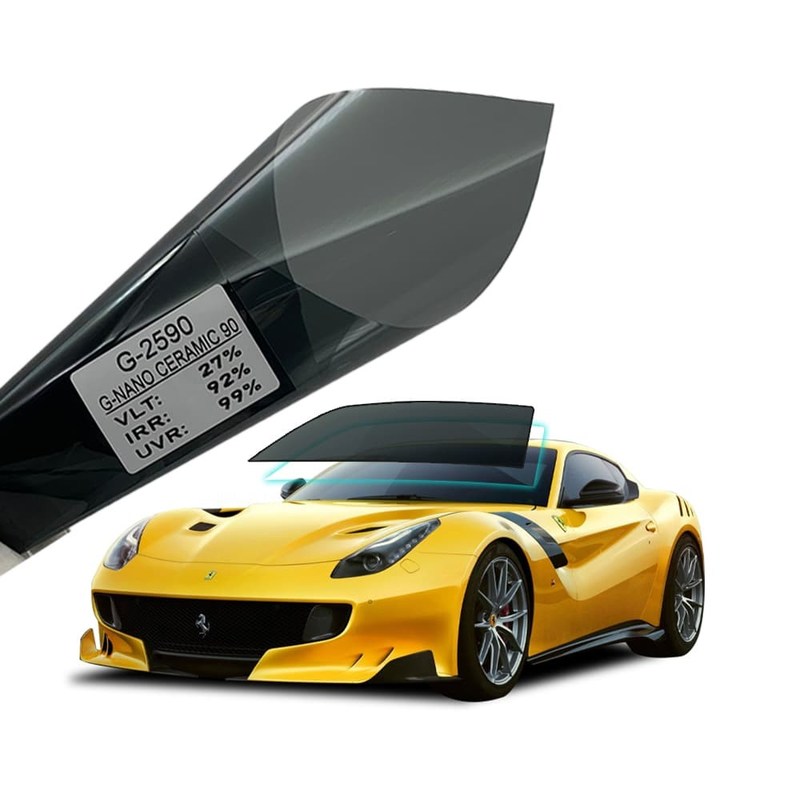 G-2590 Car Window Nano Ceramic Film Black Tint Privacy Protection