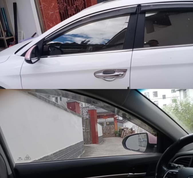 NASIDO MS20 Bright Black Metallic Film Car Window Tint 90%IRR UV Blocking