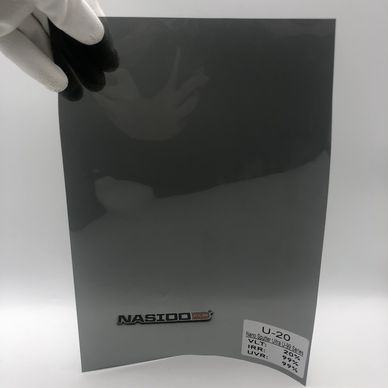 Nasido U-20 Carbon Ceramic Car Window Film 20% VLT 95% IRR 99% UVR