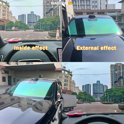 Customized Green Chameleon Window Tint 70% VLT Eye Care High Return Rate