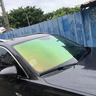Green Magic Gold Chameleon Glass Tint IRR 97% Removable Windshield Film For Car