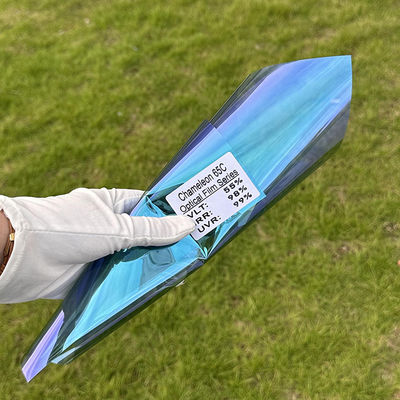 55% VLT Color Shifting Chameleon Window Film with 99% UV Rejection for Car Solar Protection