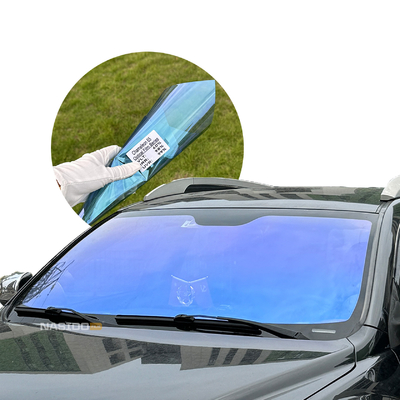 IRR99% Blue Chameleon Window Tint 2 mil Thickness Explosion Proof Anti UV