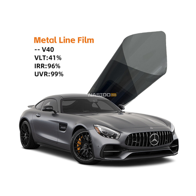2HD VLT40% Car Solar Window Film V40 Black UV Blocking Window Metalized Film