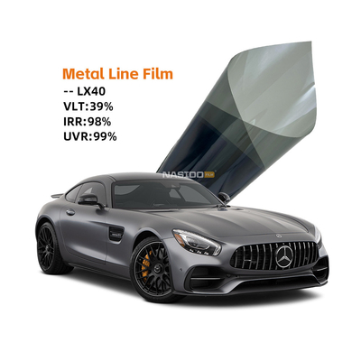 HD Metalized Window Tint LX40 Light Black IRR99% Explosion Proof Car Window Tint Film
