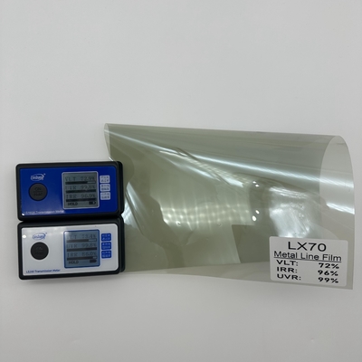 2HD Metal Line Film LX70 Light Green 72% VLT 2mil Thickness