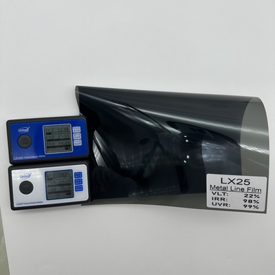 2HD Metalized Window Tint LX25 Black IRR99% Windshield Protective Film