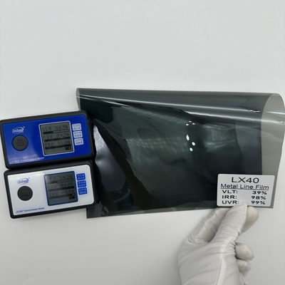 HD Metalized Window Tint LX40 Light Black IRR99% Explosion Proof Car Window Tint Film