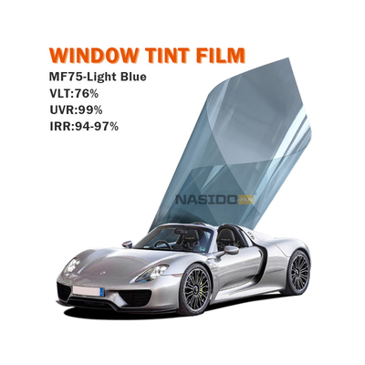 NASIDO Heat Insulation Nano Ceramic Solar Film MF75 Light Blue Hot Selling High transmittance self adhesive Window Tint Film