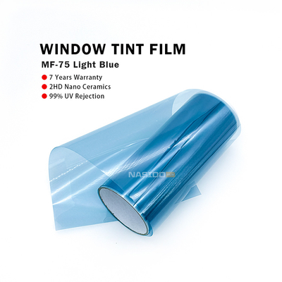 NASIDO Heat Insulation Nano Ceramic Solar Film MF75 Light Blue Hot Selling High transmittance self adhesive Window Tint Film