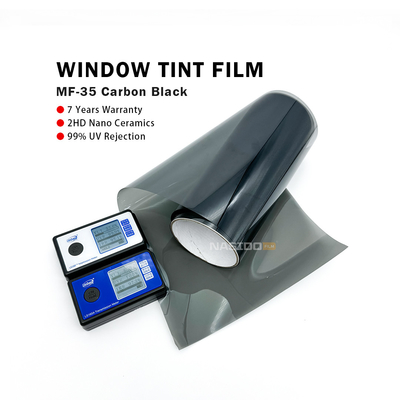 NASIDO MF35 2HD Car Windshield Sun Film black Nano Ceramic Heat Rejection privacy window film Car Solar Window Tint Film