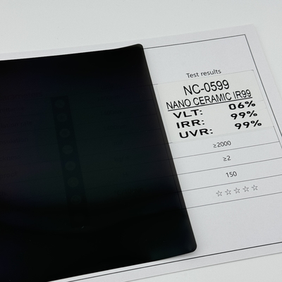 Anti UV Nano Ceramic Tint Film IRR99% Solar Control Auto Window Tint Rolls NC-0599
