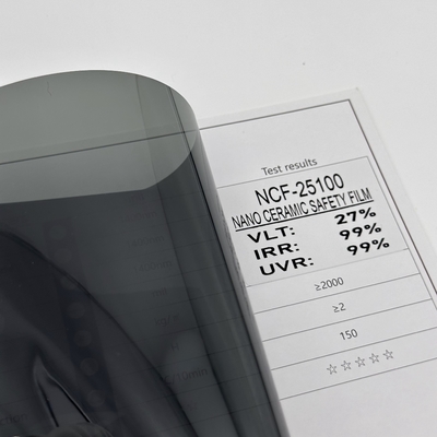 NCF-25100 Car Glass Waterproof Film 2MIL IRR100% Heat Rejection Car Window Tint Film