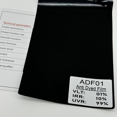 Sand Proof ADF01 Car Window Solar Film 99.9%UVR UV Resistant 1%VLT privacy 1PLY