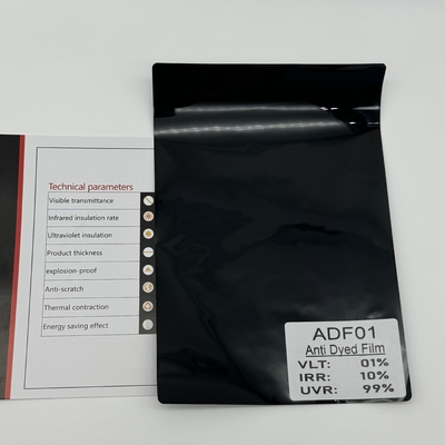 Sand Proof ADF01 Car Window Solar Film 99.9%UVR UV Resistant 1%VLT privacy 1PLY