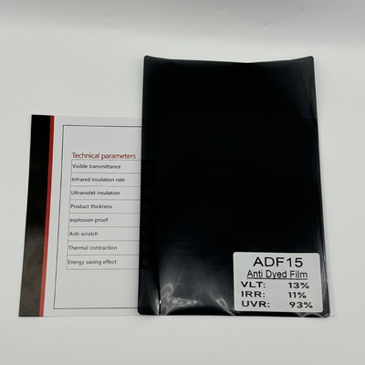 ADF15 VLT15٪ 1 Ply Window Tint Anti Dyeed Solar Window Film قابل للتخصيص