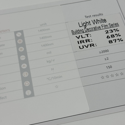 High Privacy Solar Control Window Film Light White Anti Uv Skin Care