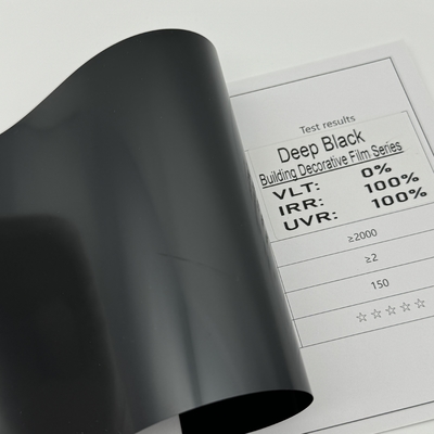 Deep Black Office Building Window Tinting UV Rejection Skin Care Building Tinted Film