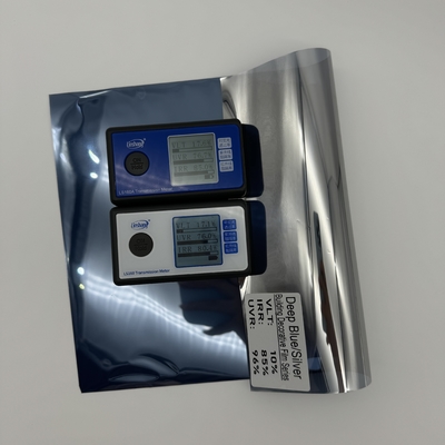 Deep Blue Solar Control Window Film Sand Proof Anti UV Building Tinted Film