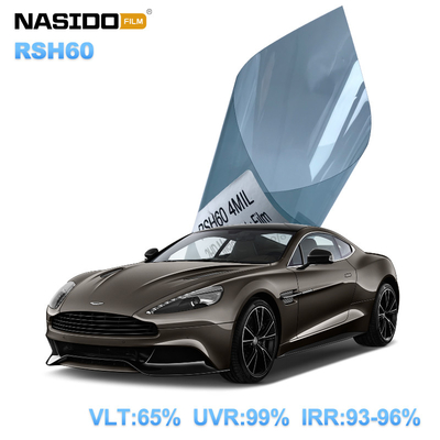 NASIDO 2HD Metal Ceramics Safety Film 4 mil VLT60% reduce fading color film car Windshield FILM for new cars
