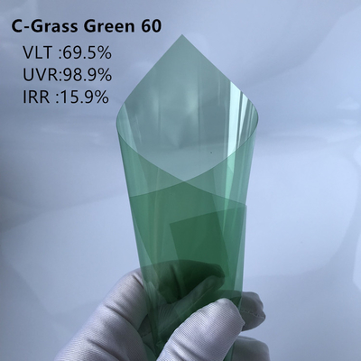 Energy Efficient Carbon Film Tint C-Grass Green 60 98%UVR High Strength