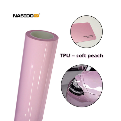 Chemical Resistance Color Wrap Film Soft Peach Recycled Mildew Proof