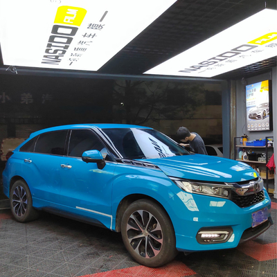 Customizable Color Wrap Film Crystal Miami Blue PET Vinyl Wrap Recyclable Anti UV