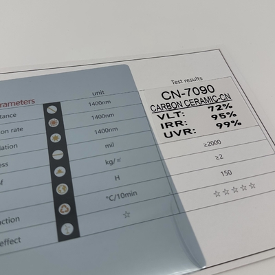Rainproof Nano Carbon Window Tint 99%UVR Recyclable NASIDO CN-7090