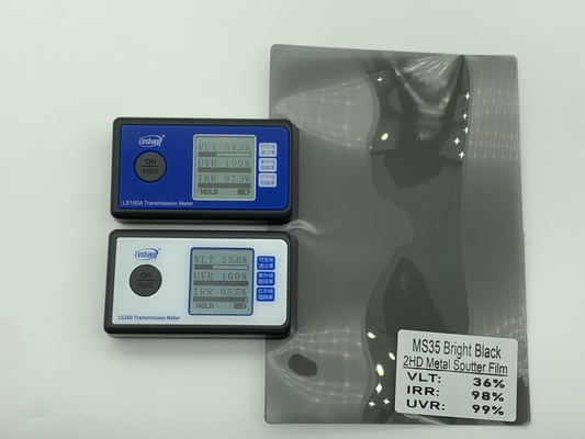 Bright Black Nano Ceramic Window Film UV And Yellowing Resistance MS35