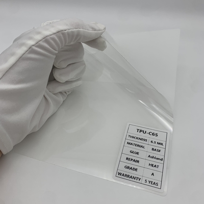 Anti Scratch 6.5MIL TPU Gloss Paint Protection Film Self Healing Without Heat