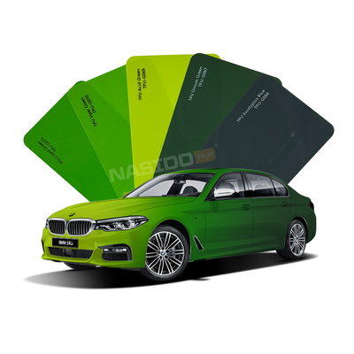 Sand Proof TPU Turquoise Color Wrap Film For Car Body  5 Years Warranty