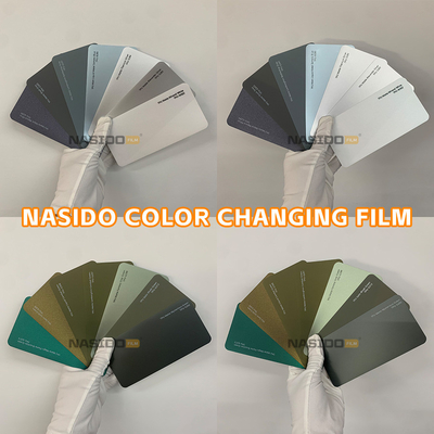 Blue-Green TPU Color Wrap Film High Stretchability Free A4 Size